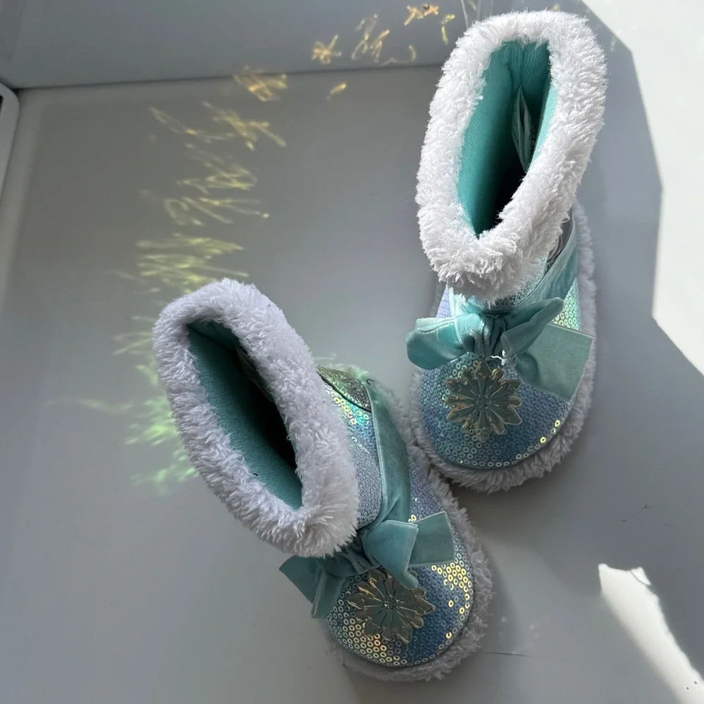 Disney Frozen Slipper (Toddler Girls) w/ Sequins SIZE 5/6 - Picture 4 of 5